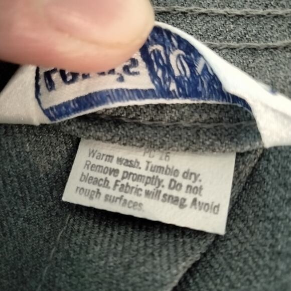 Vintage 70's Levi's Juniors Women's Grey Slacks Very High Waist Long Length - Picture 6 of 7